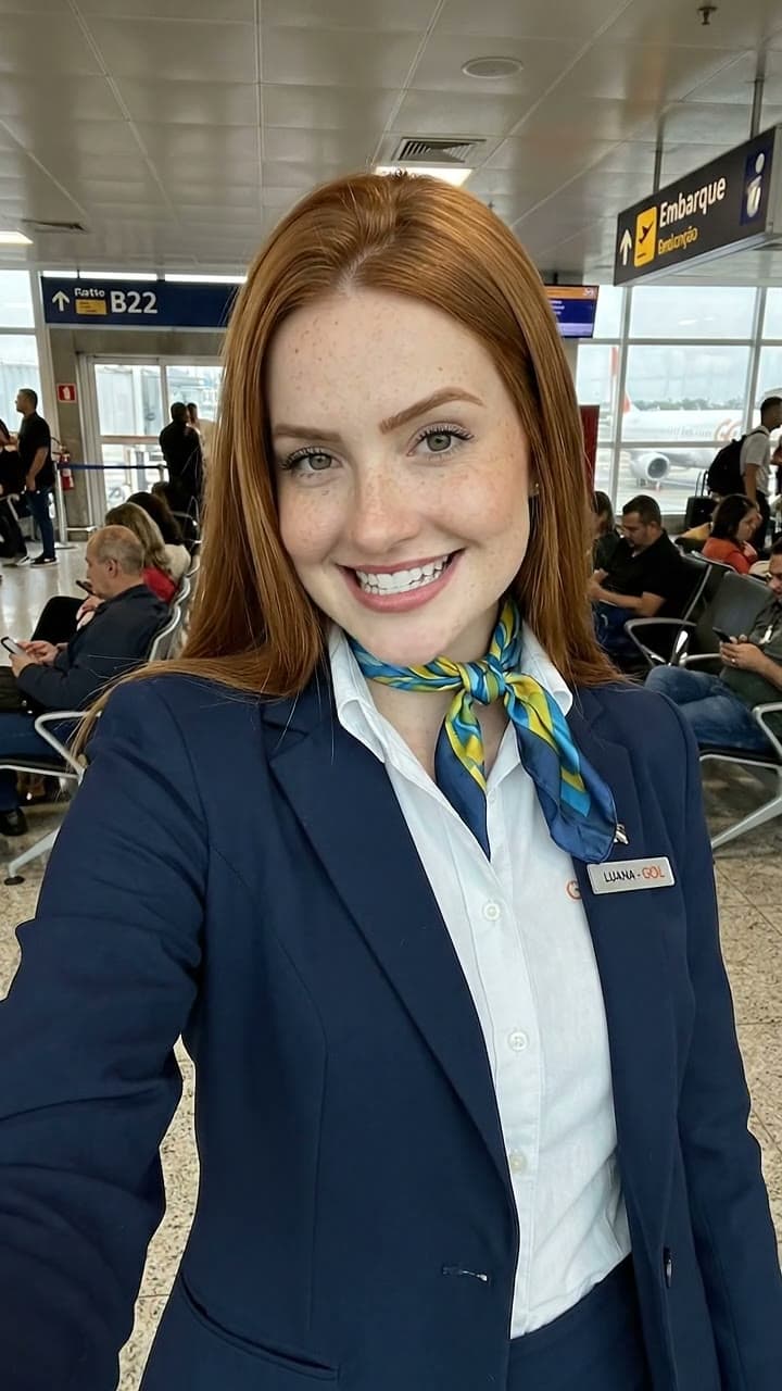 Mulher aeromoça
