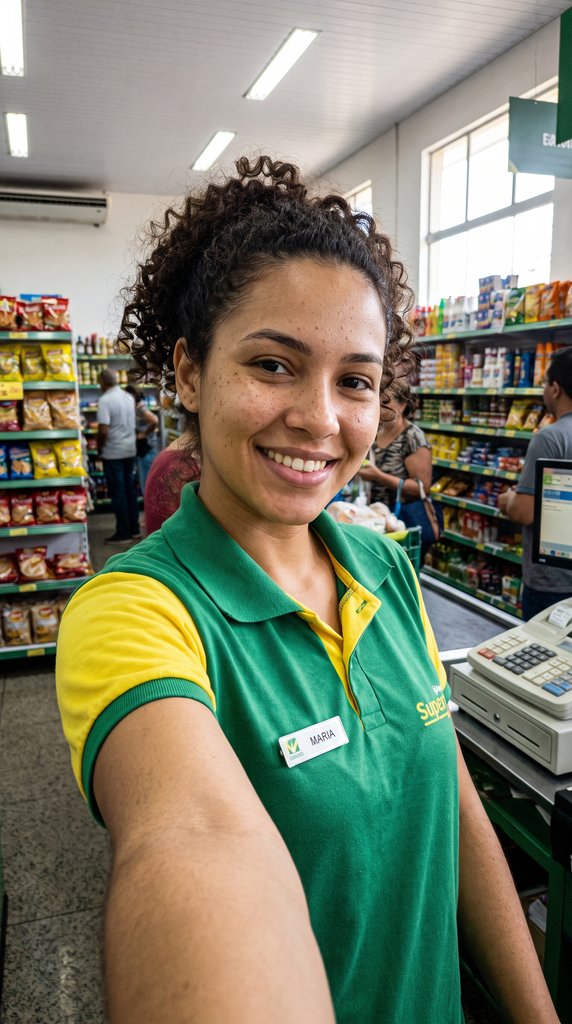 Personagem Atendente de Mercado
